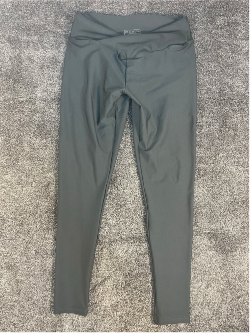 Women’s Obsession Sculpted Scrunched Leggings Size XL Dark Green